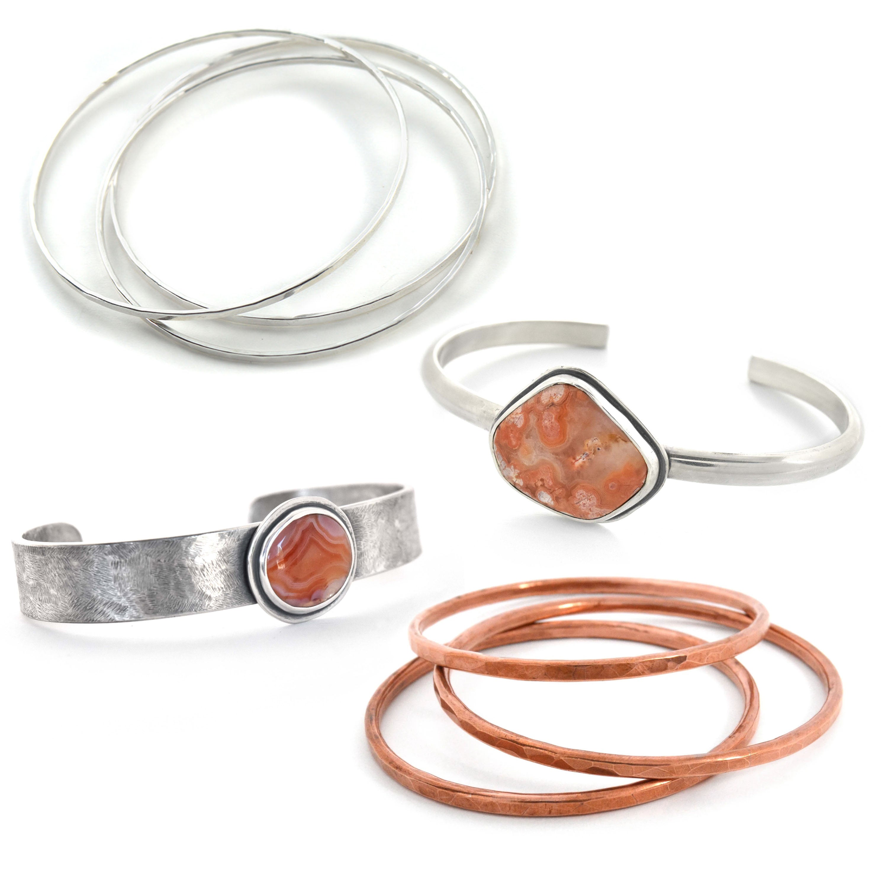 Copper Agate Ring - Choose Your Own Stone