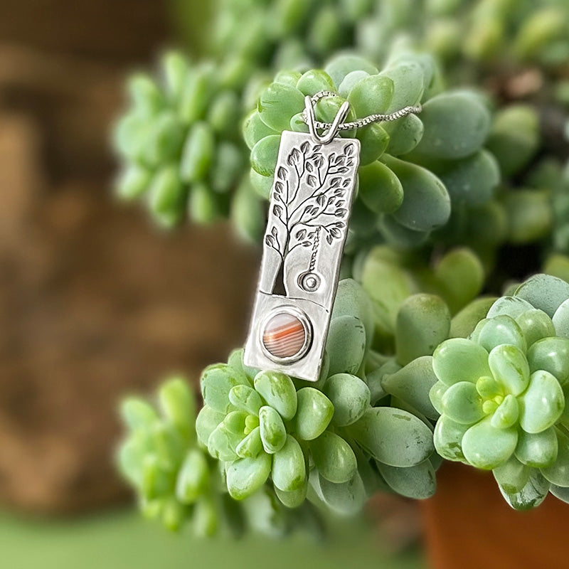 Summer Memories Wonderland Pendant No. 1 - Silver Pendant   7305 - handmade by Beth Millner Jewelry