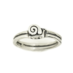 Snail Double Stack Ring - Ring  Select Size  4 7369 - handmade by Beth Millner Jewelry