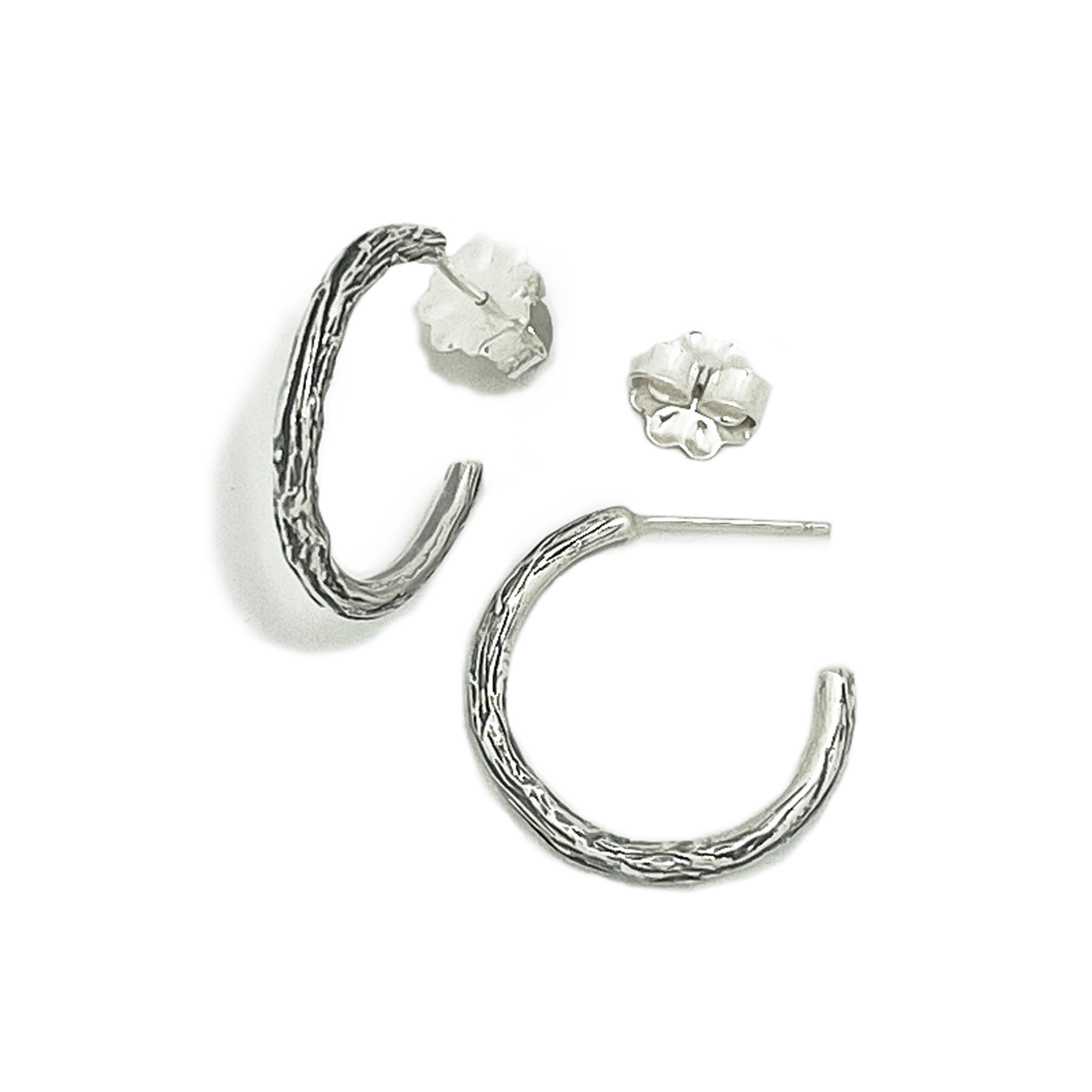 Twig Hoop Earrings -    7312 - handmade by Beth Millner Jewelry