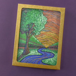 4 Pack Variety - Landscape Greeting Cards - Tree Planted with Purchase - Artisan Goods   7346 - handmade by Beth Millner Jewelry