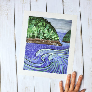 Portal to the Waves Artist Print - Tree Planted with Purchase - Artisan Goods   7343 - handmade by Beth Millner Jewelry