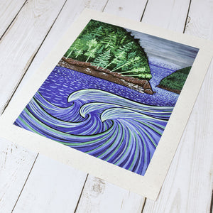 Portal to the Waves Artist Print - Tree Planted with Purchase - Artisan Goods   7343 - handmade by Beth Millner Jewelry