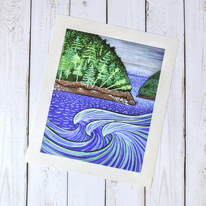 Portal to the Waves Artist Print - Tree Planted with Purchase - Artisan Goods   7343 - handmade by Beth Millner Jewelry