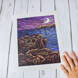 Trust in Nature Black Rocks Artist Print - Tree Planted with Purchase - Artisan Goods   7342 - handmade by Beth Millner Jewelry