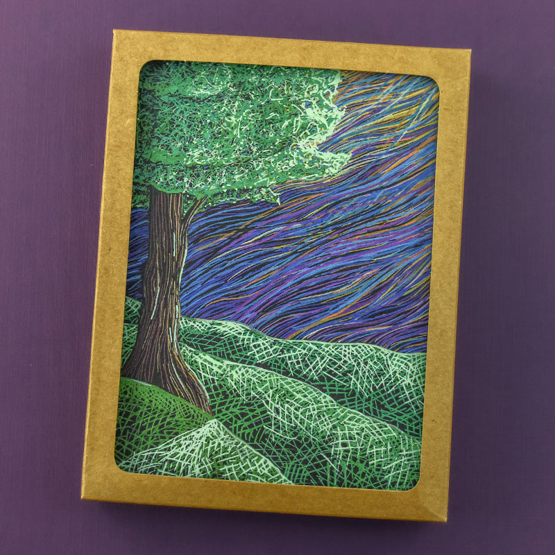 4 Pack Variety - Landscape Greeting Cards - Tree Planted with Purchase - Artisan Goods   7346 - handmade by Beth Millner Jewelry