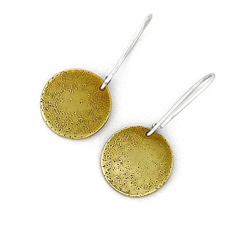 Honey Bee Earrings - Mixed Metal Earrings   7274 - handmade by Beth Millner Jewelry