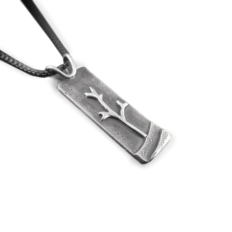 Snow Falling Softly Sterling Silver Pendant - Silver Pendant   2434 - handmade by Beth Millner Jewelry