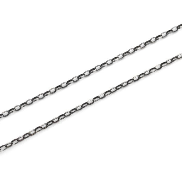 Chain - Adjustable Dark Silver Loopy - Beth Millner Jewelry