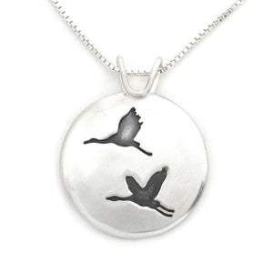 Fly Away with Me Pendant - Silver Pendant   2380 - handmade by Beth Millner Jewelry