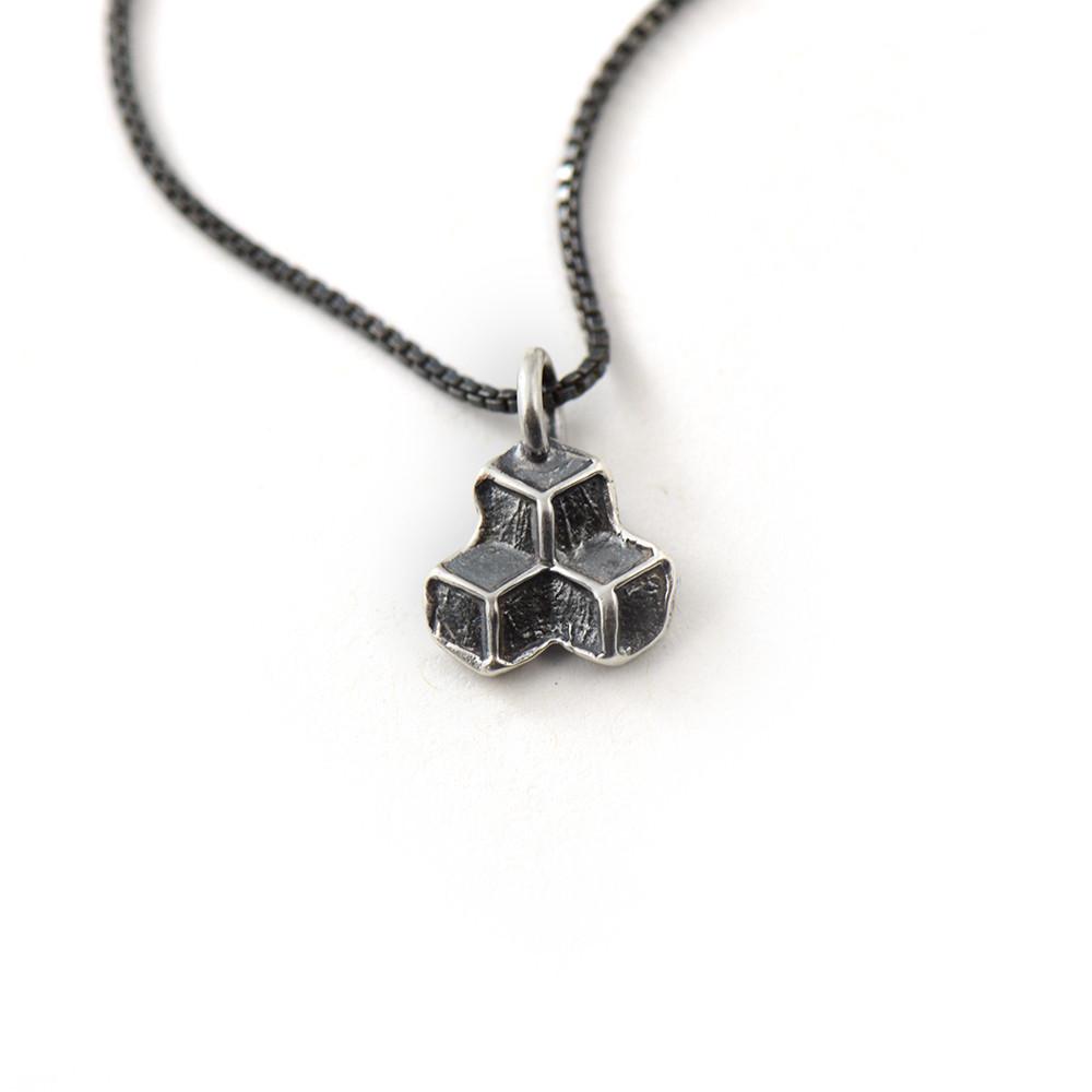 Honeycomb Charm - Charm   2536 - handmade by Beth Millner Jewelry