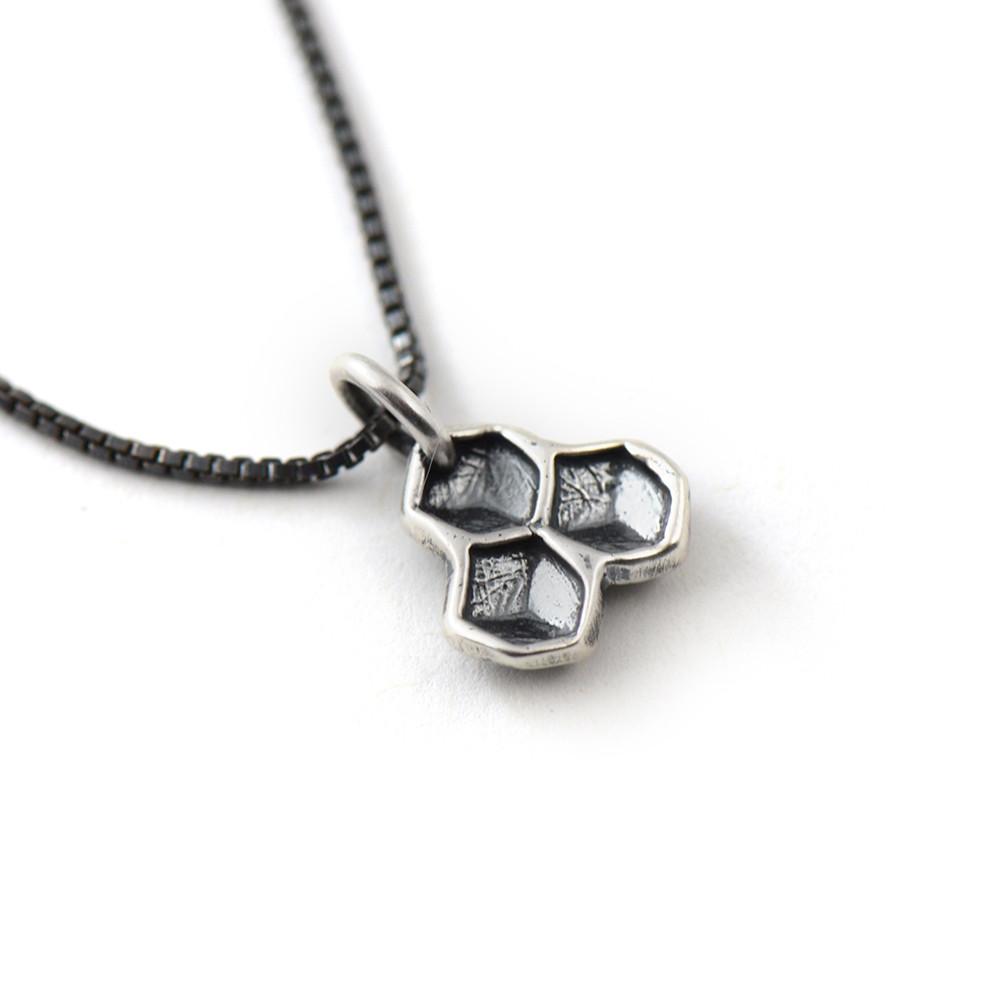 Honeycomb Charm - Charm   2536 - handmade by Beth Millner Jewelry