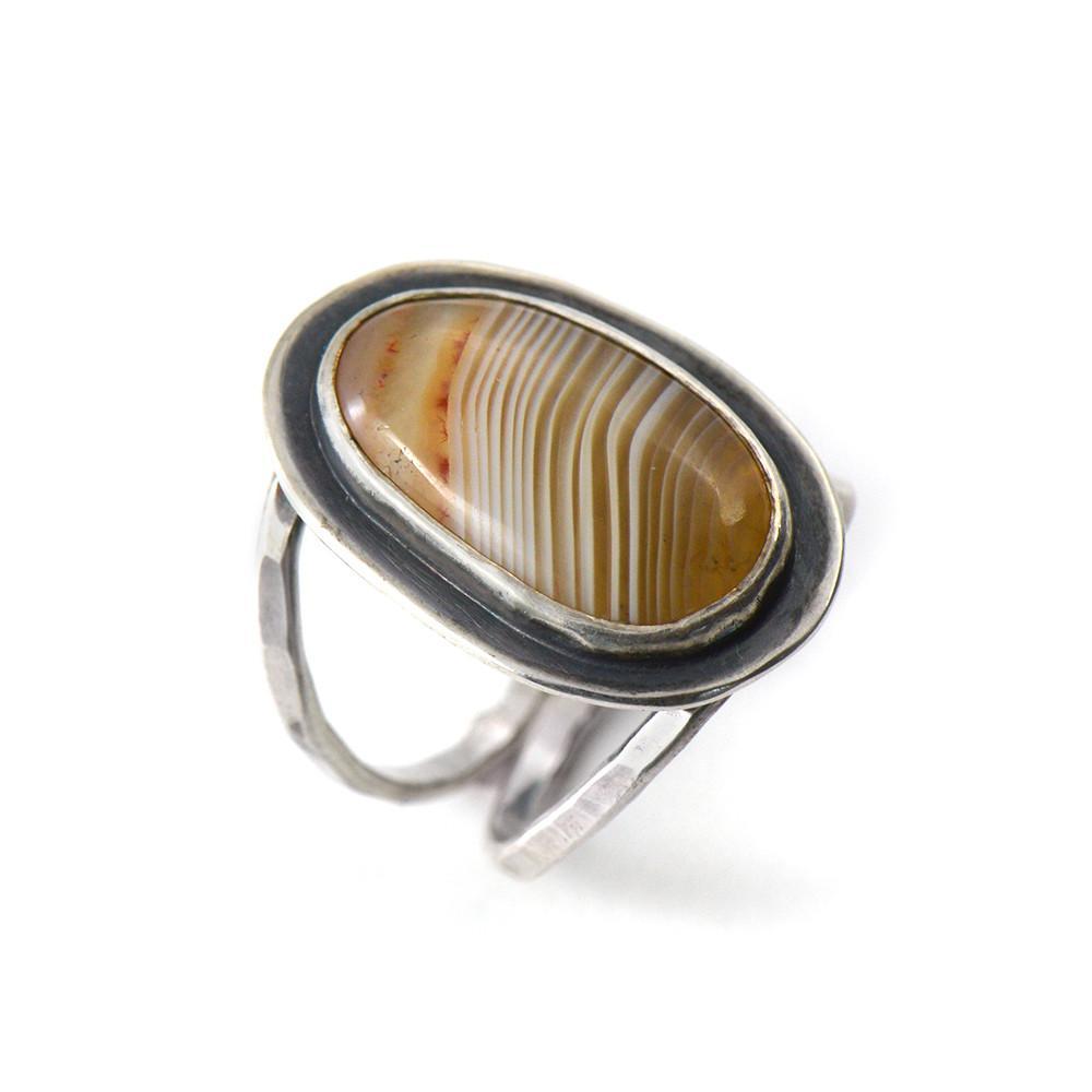 Lake Superior Agate Ring - Choose Your Own Stone - Beth Millner Jewelry