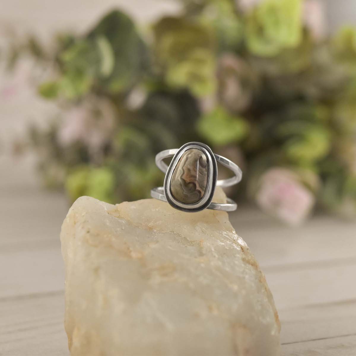 Lake Superior Agate Ring - Size 7.25 - Beth Millner Jewelry