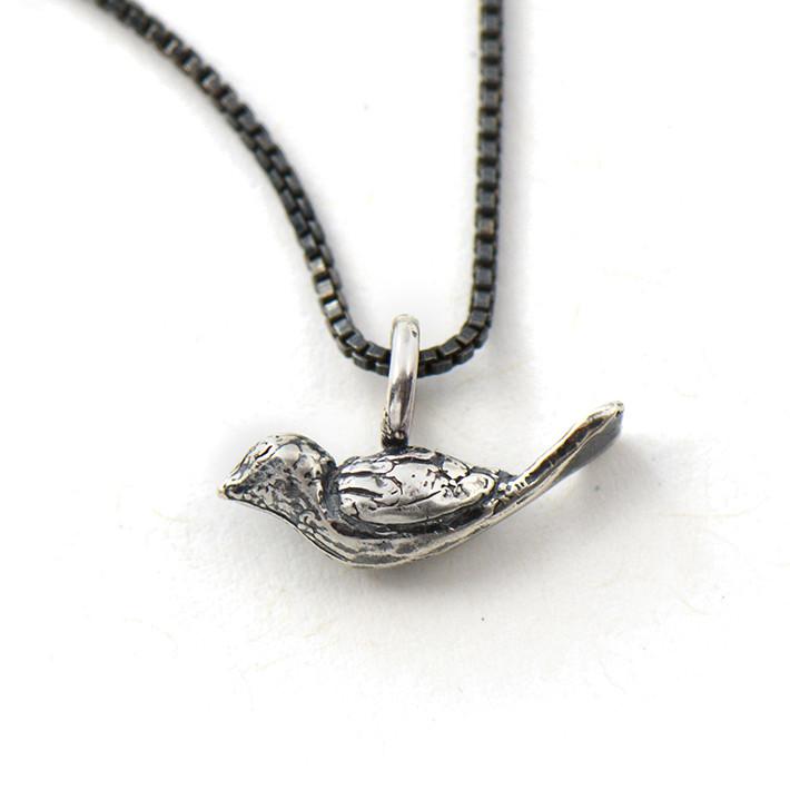 Tiny Bird Charm - Charm   2606 - handmade by Beth Millner Jewelry